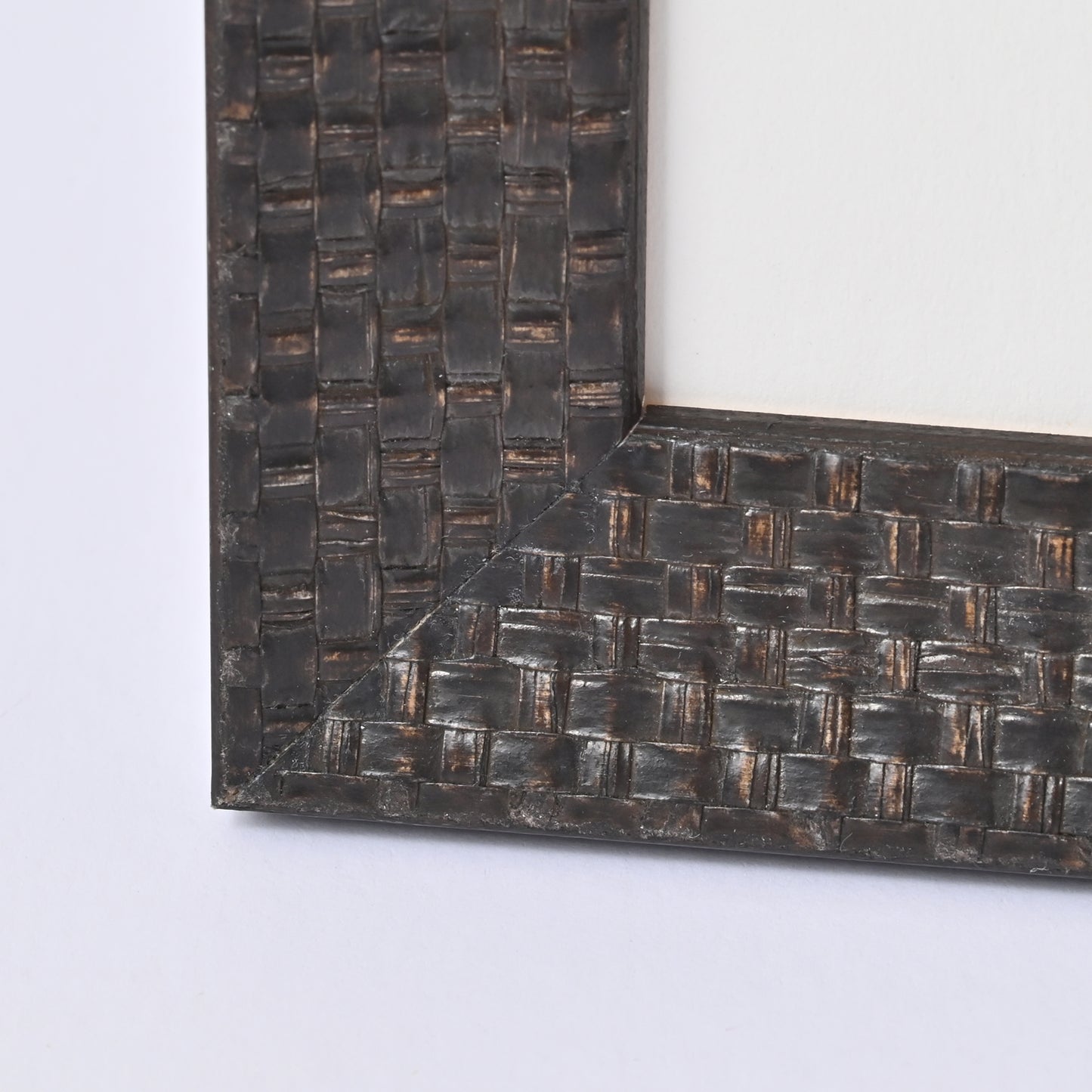Dark Brown Basket Weave Pattern