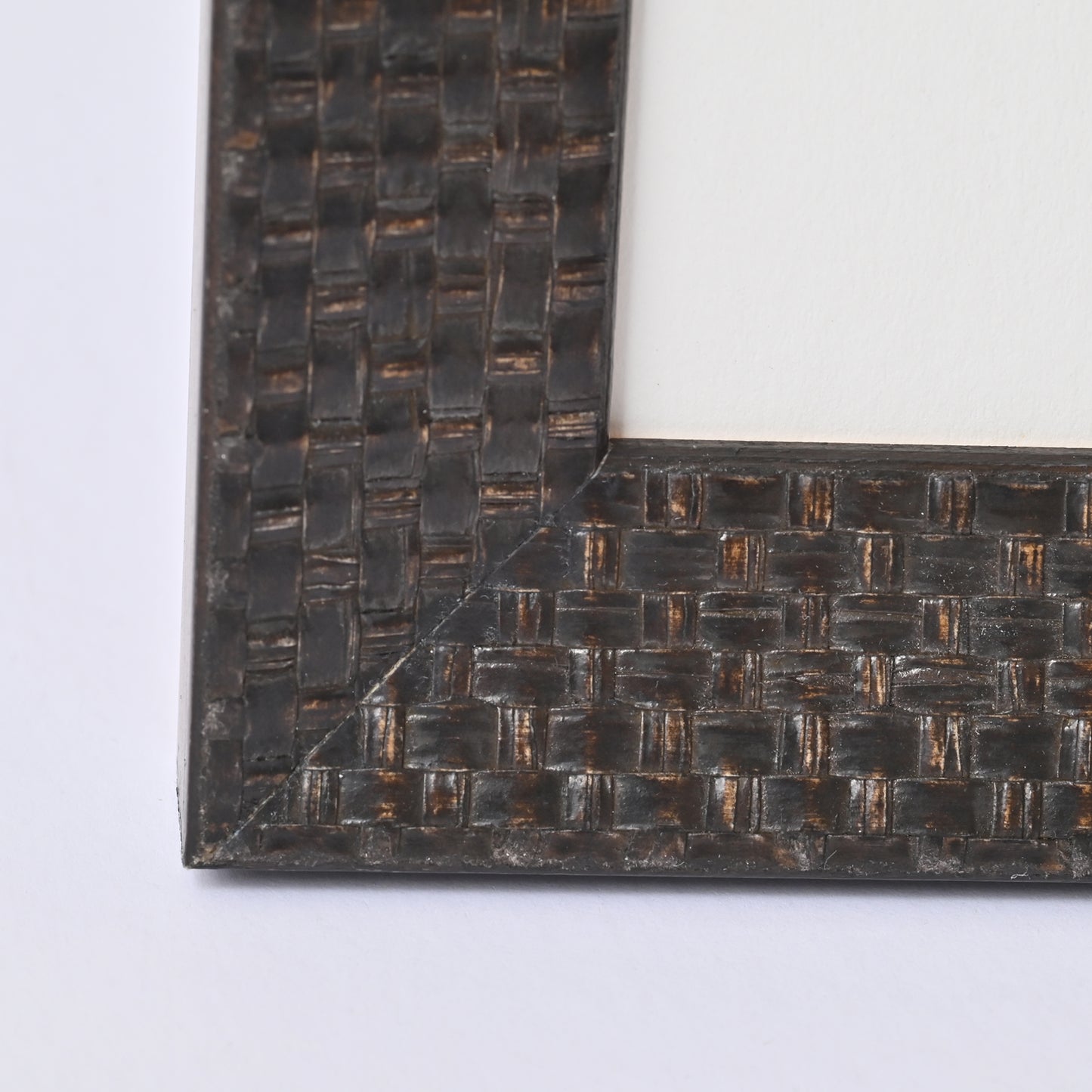 Dark Brown Basket Weave Pattern