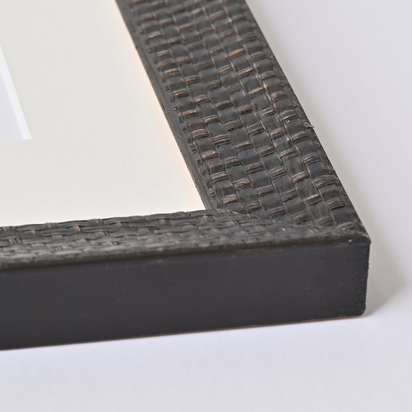 Dark Brown Basket Weave Pattern