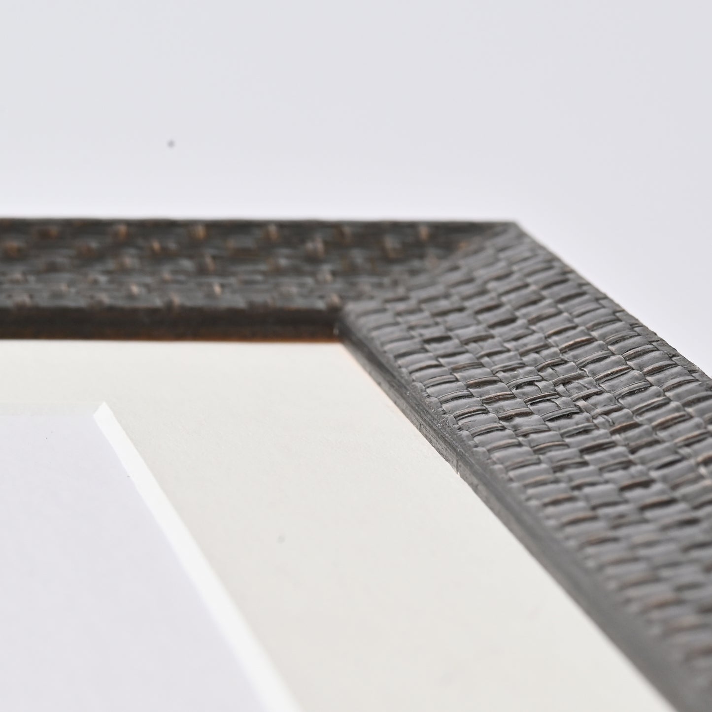 Dark Brown Basket Weave Pattern