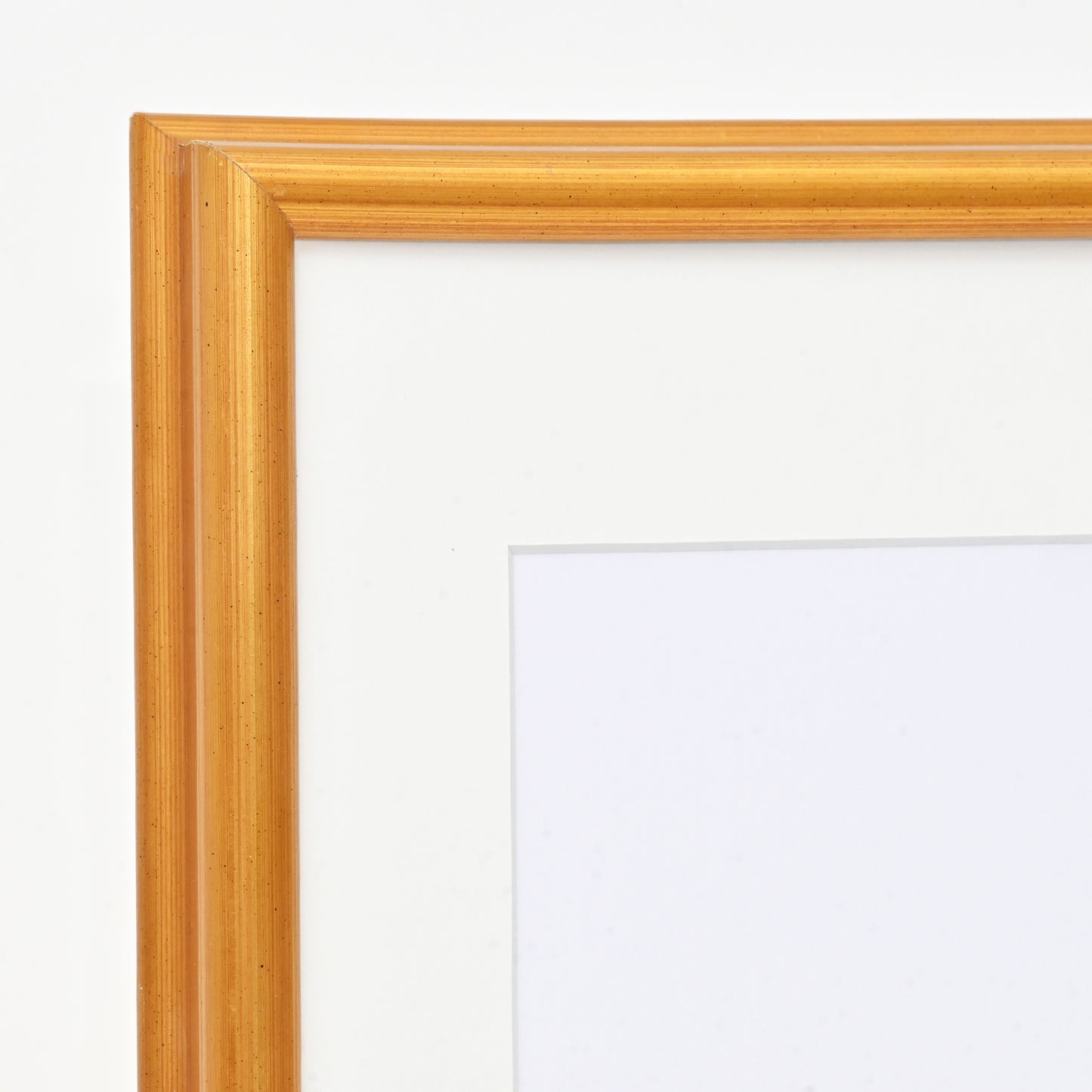 Metallic Bright Gold Picture Frame on Swan Profile