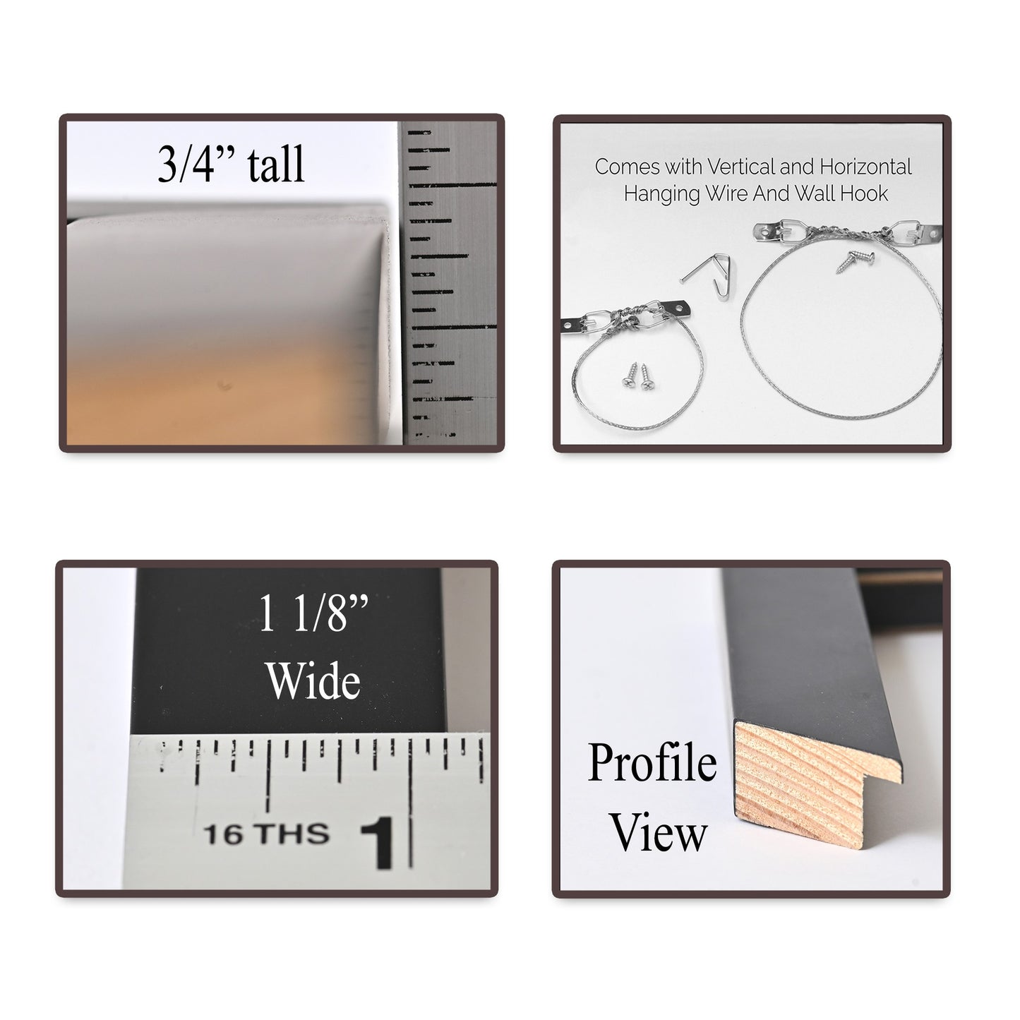 1003BL - PICKUP ONLY 11"X14"  1 1/8" Wide Black Frame