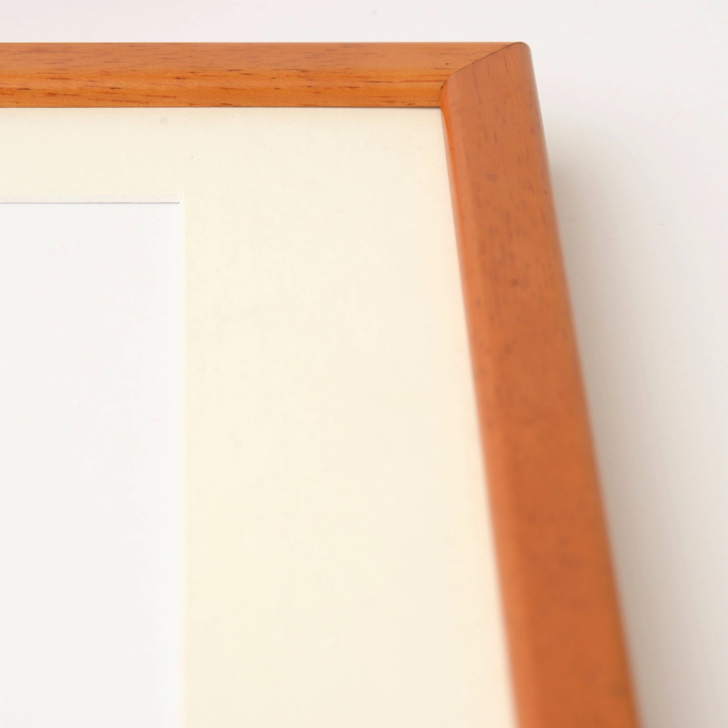 Cherry Colour Rounded Natural Wood Frame