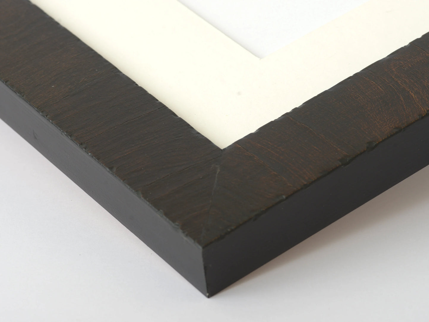Distressed Authentic Olive Veneer With Charcoal Stain