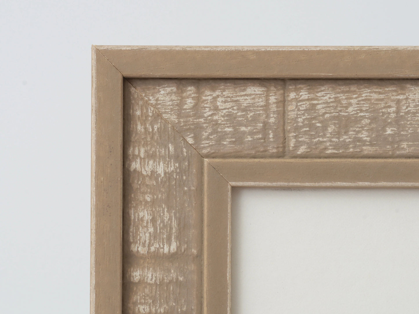 Distressed Weathered Finish With Tuscany Sand Stain White Undertones