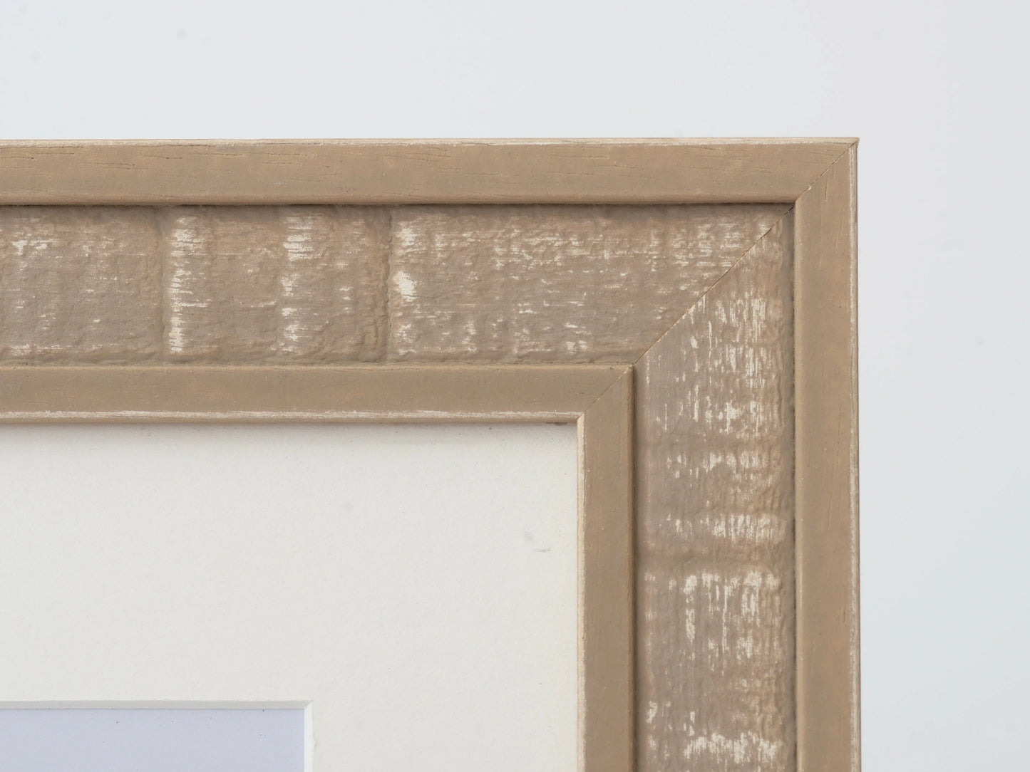 Distressed Weathered Finish With Tuscany Sand Stain White Undertones