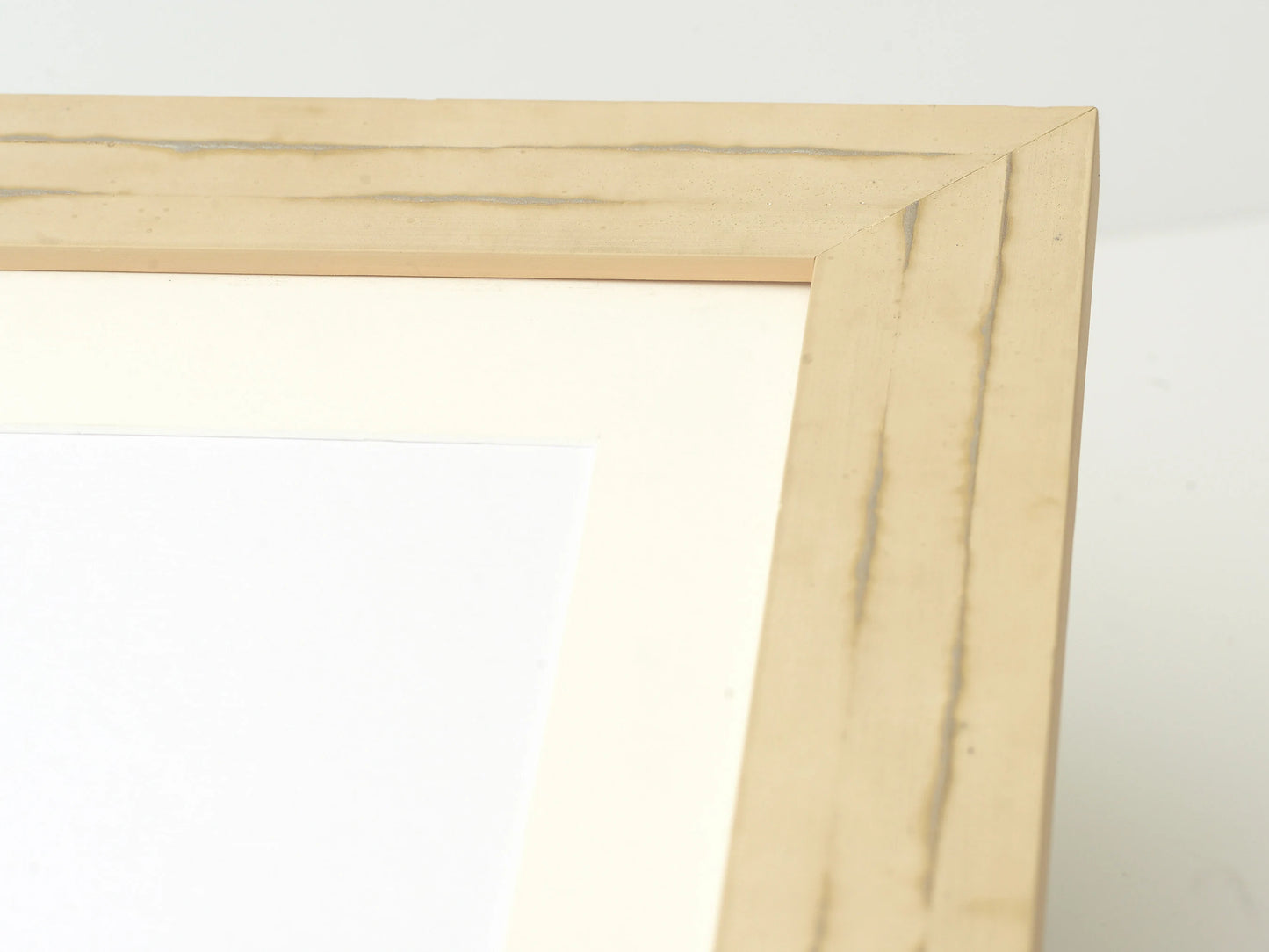 DISTRESSED SAND FINISH WITH SILVER INLAY ACCENTS