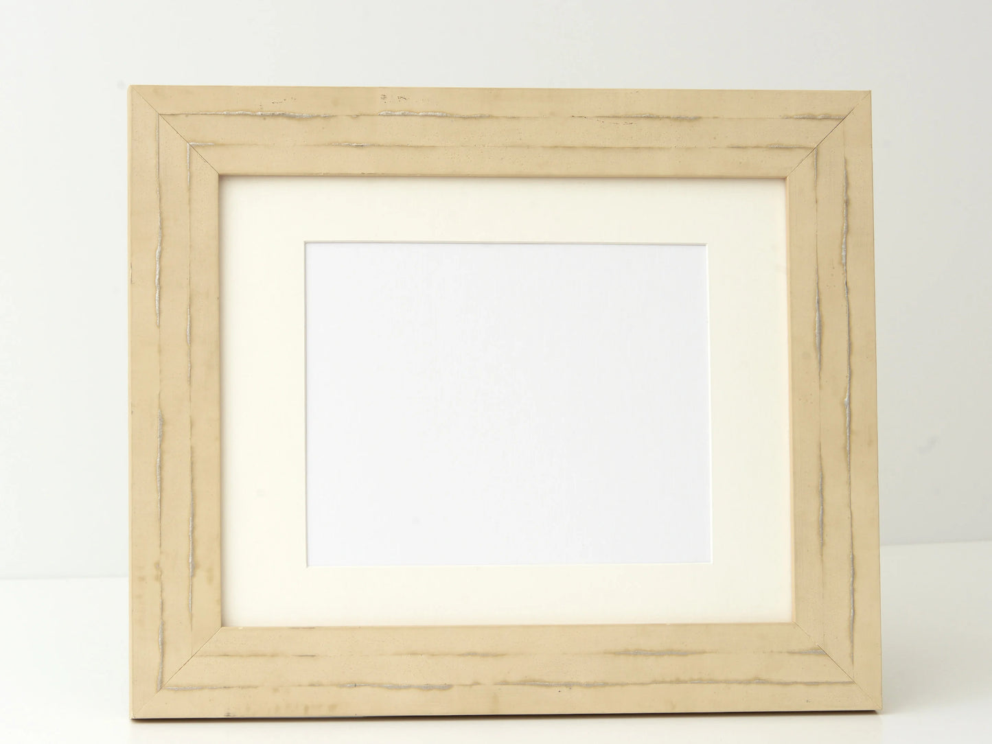 DISTRESSED SAND FINISH WITH SILVER INLAY ACCENTS