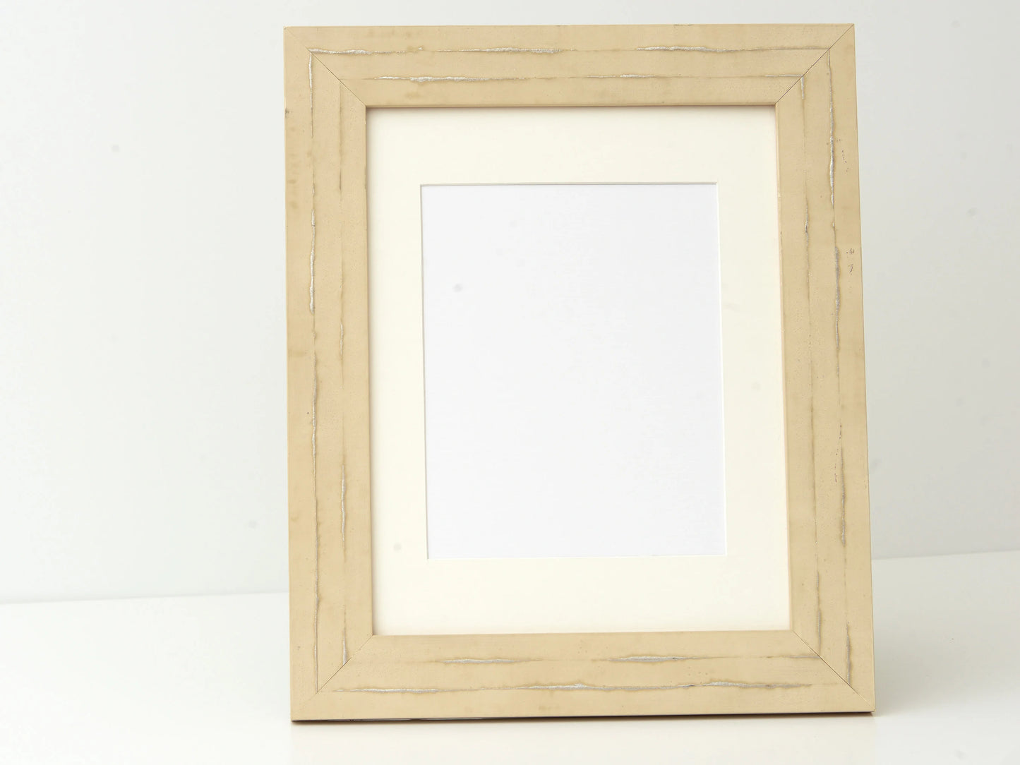 DISTRESSED SAND FINISH WITH SILVER INLAY ACCENTS