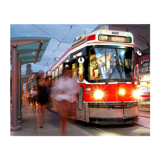 Queen Streetcar Boarding