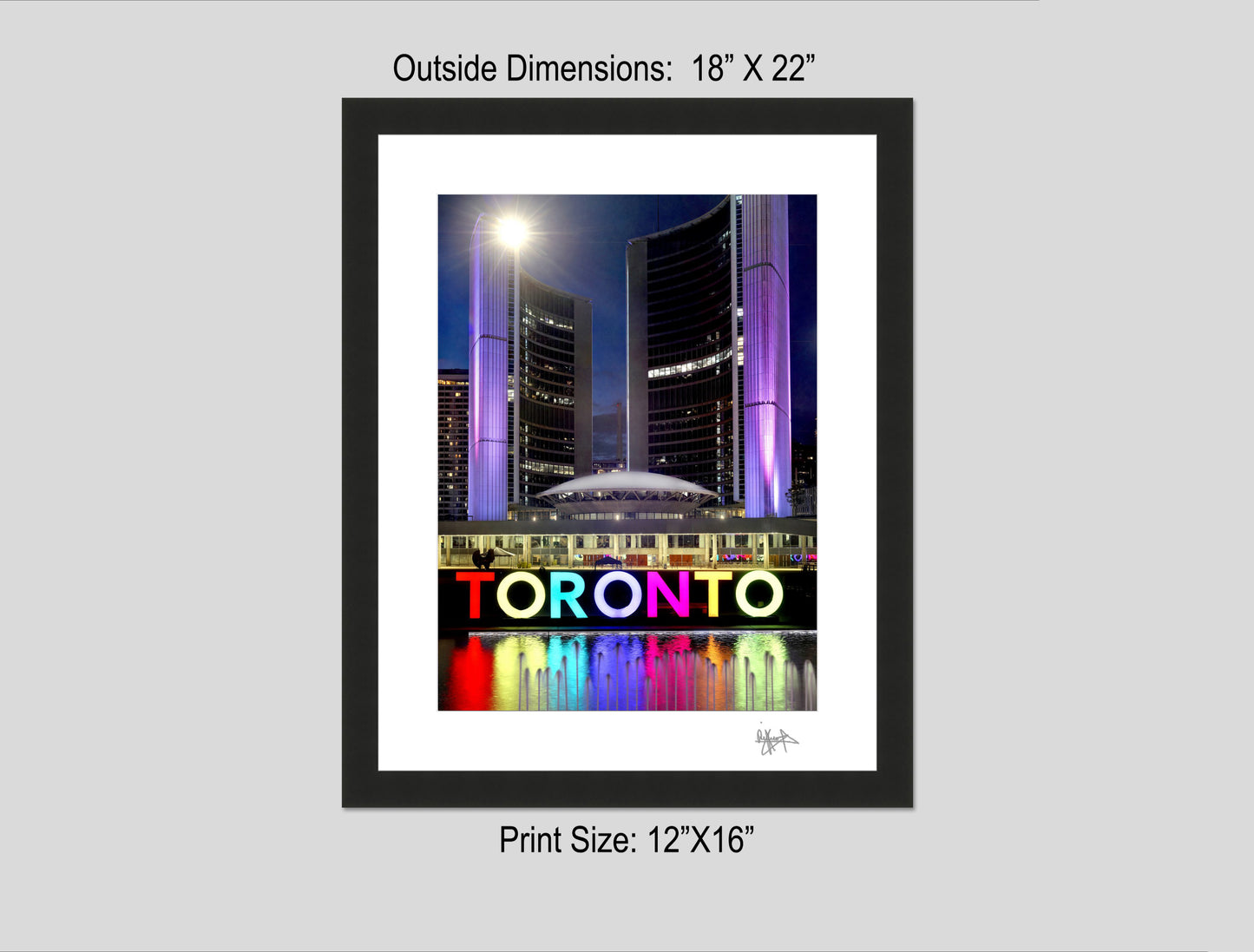 1130 Toronto Sign Night