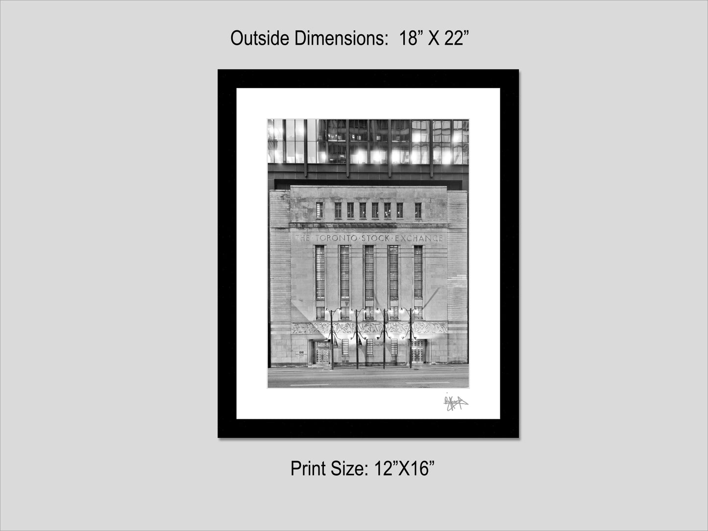 Toronto Stock Exchange Facade - Toronto Landmark Wall Art, Canvas Print, Framed Photo