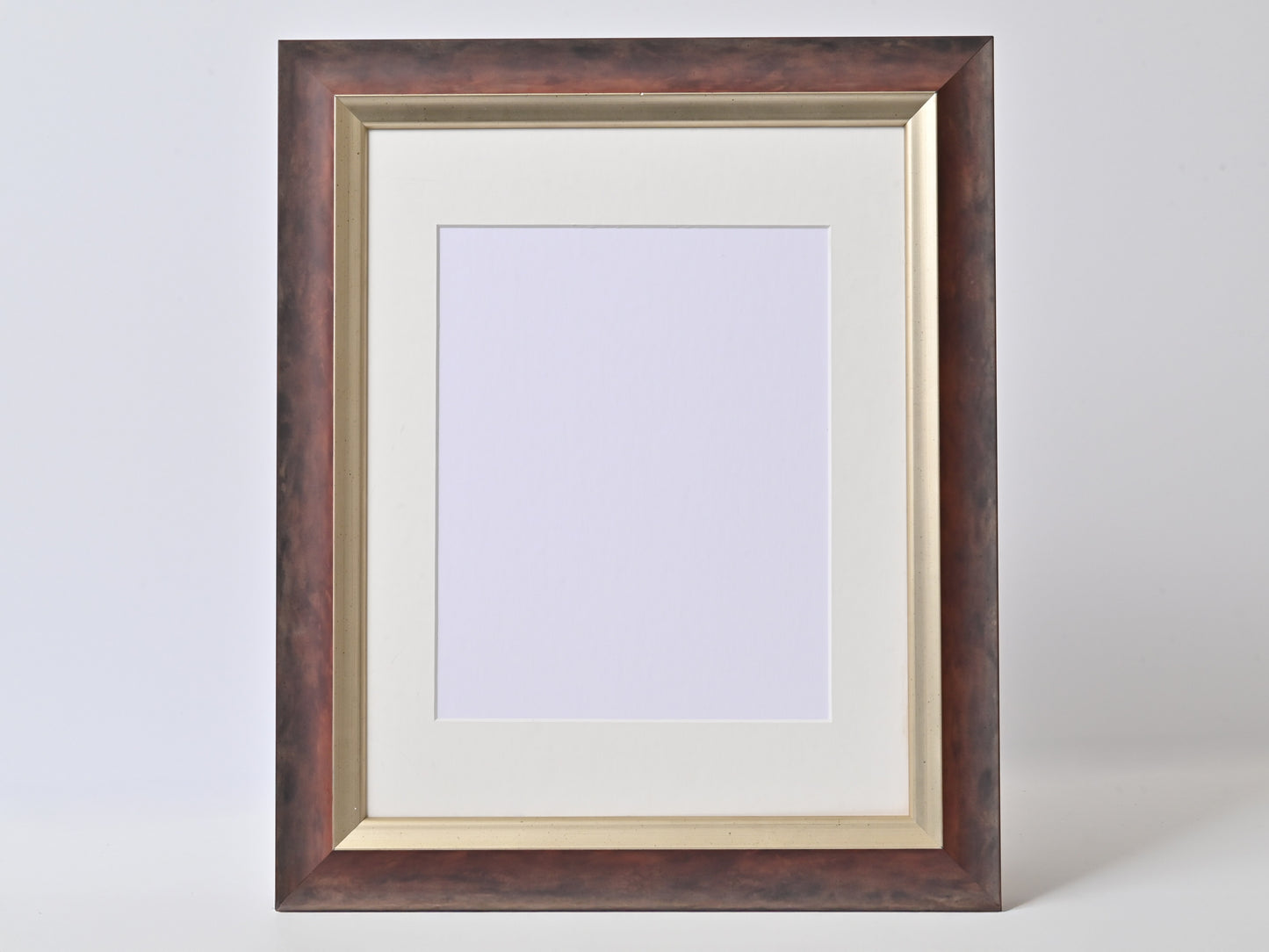 Mottled Soft Maroon With Silver Lip On Obeche Wood 11"X14" Frame ONE ONLY