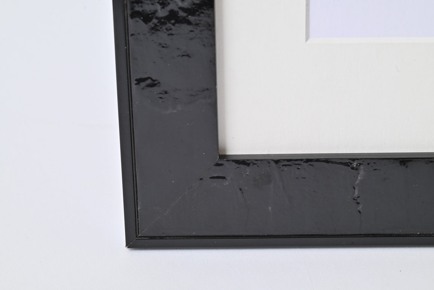 Black Stain On Distressed Lacquer Finish.  11"X14" Frame ONE ONLY