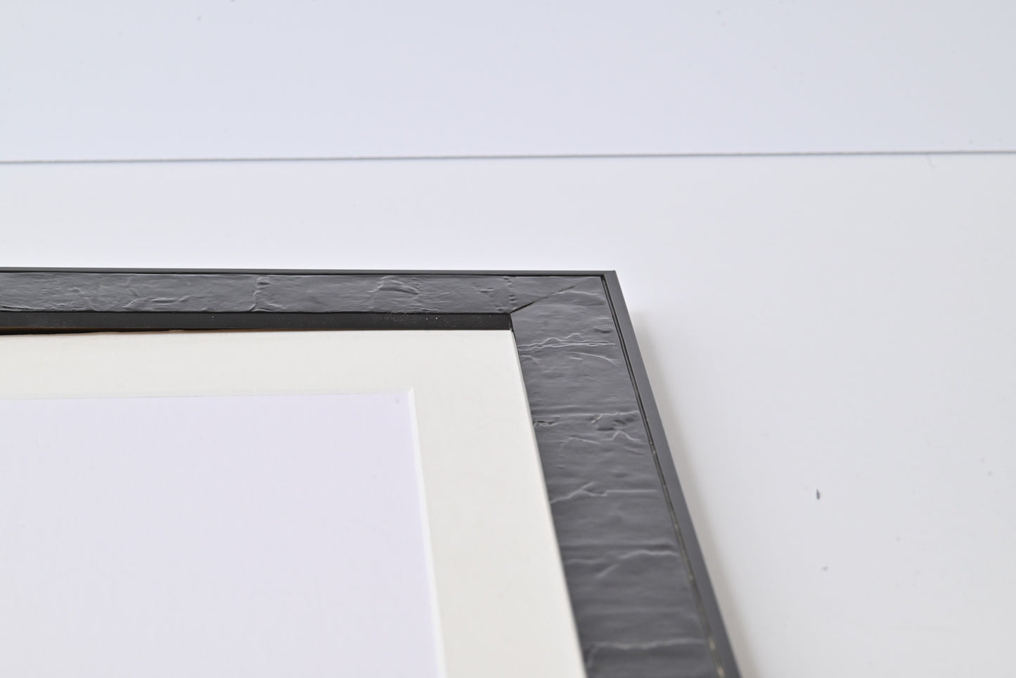 Black Stain On Distressed Lacquer Finish.  11"X14" Frame ONE ONLY