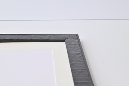 Black Stain On Distressed Lacquer Finish.  11"X14" Frame ONE ONLY