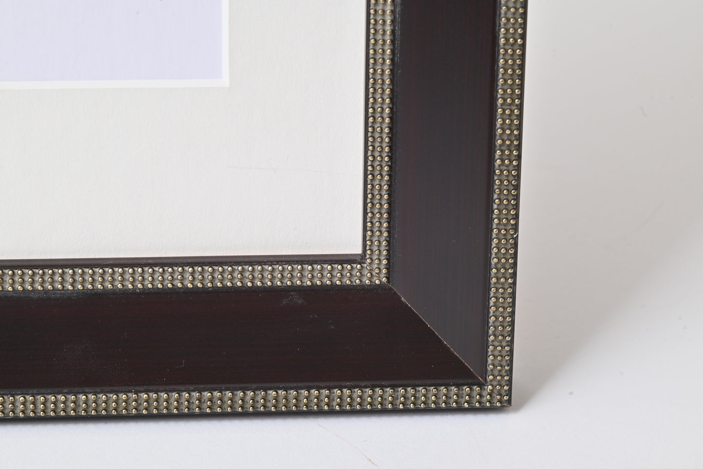 Sloped Profile With Silver Beads Separated With Black Panel  11"X14" Frame   ONE ONLY