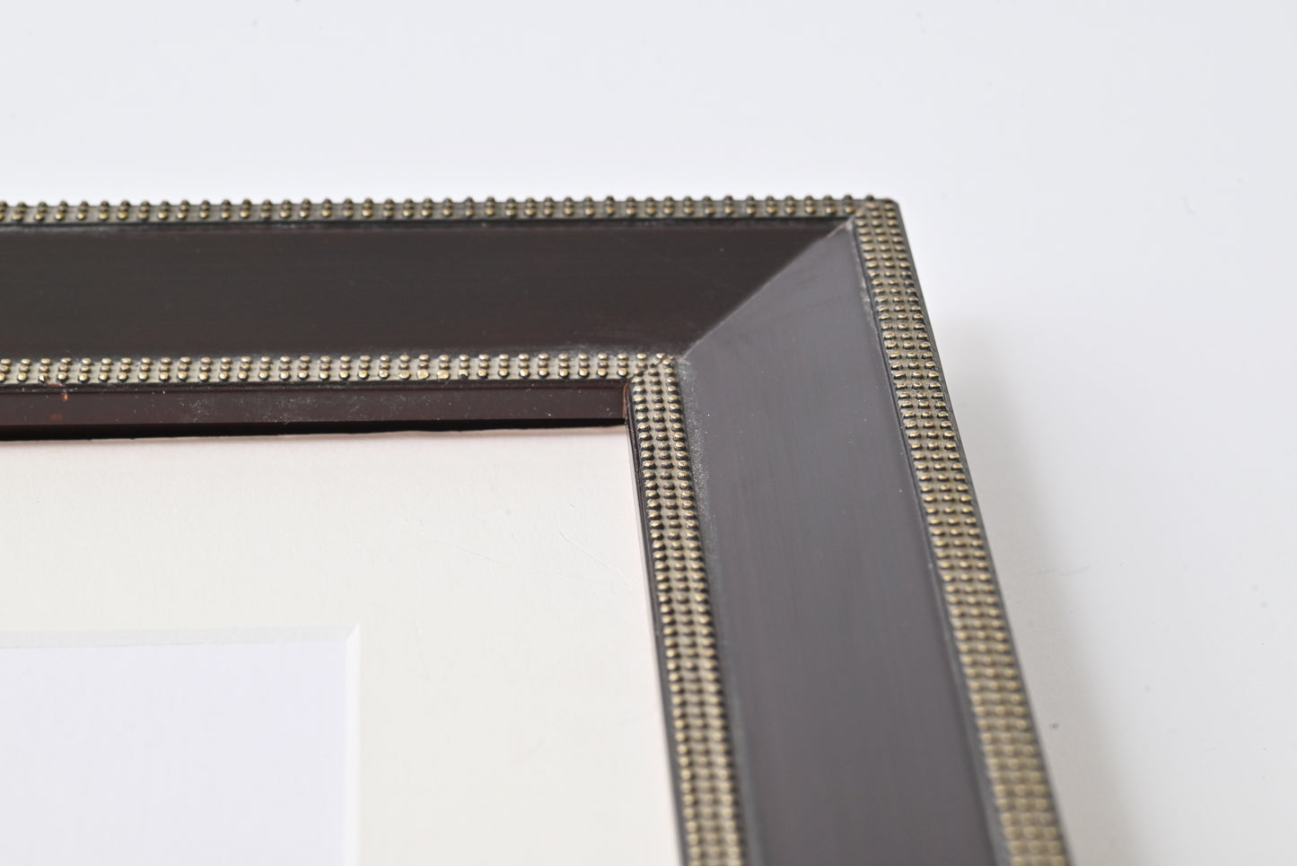 Sloped Profile With Silver Beads Separated With Black Panel  11"X14" Frame   ONE ONLY