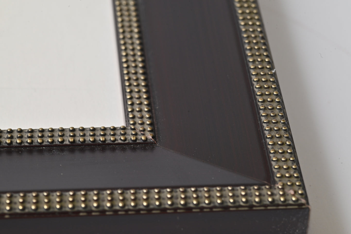 Sloped Profile With Silver Beads Separated With Black Panel  11"X14" Frame   ONE ONLY