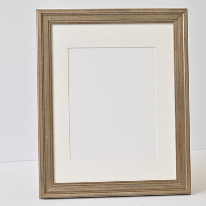 Antique Silver Finish Frame With Dark Highlights On Traditional Profile