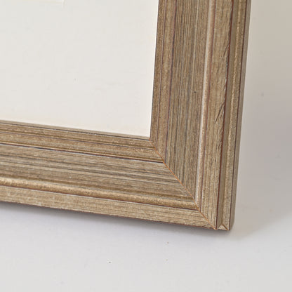 Antique Silver Finish Frame With Dark Highlights On Traditional Profile