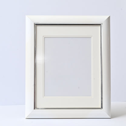 11"X14"White With Silver Accent