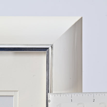 11"X14"White With Silver Accent