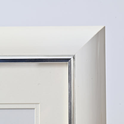 11"X14"White With Silver Accent