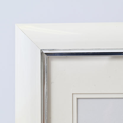 11"X14"White With Silver Accent