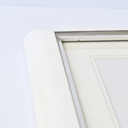 11"X14"White With Silver Accent