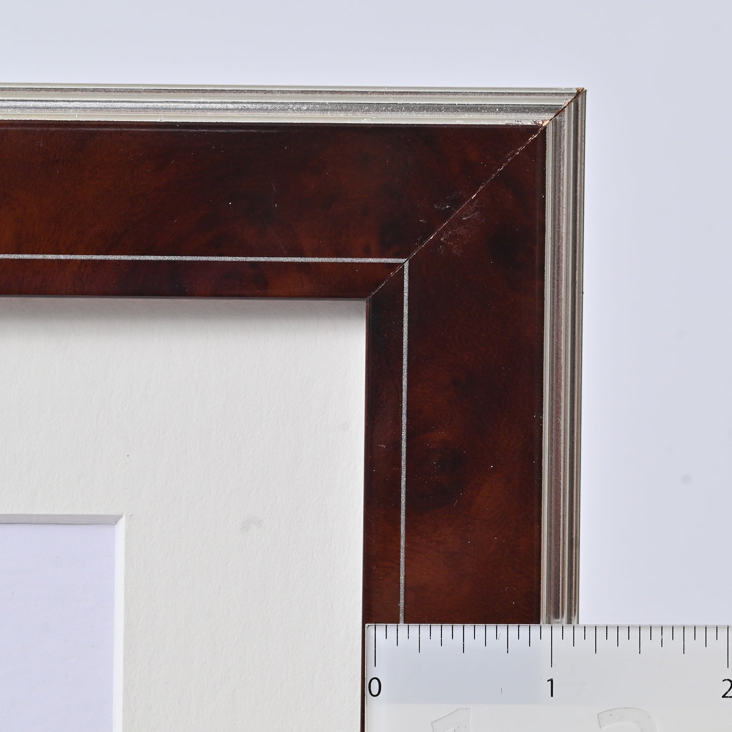 Dark Walnut Burl With Silver Line And Back