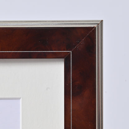 Dark Walnut Burl With Silver Line And Back