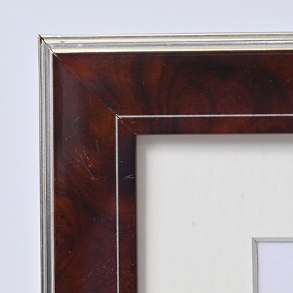 Dark Walnut Burl With Silver Line And Back