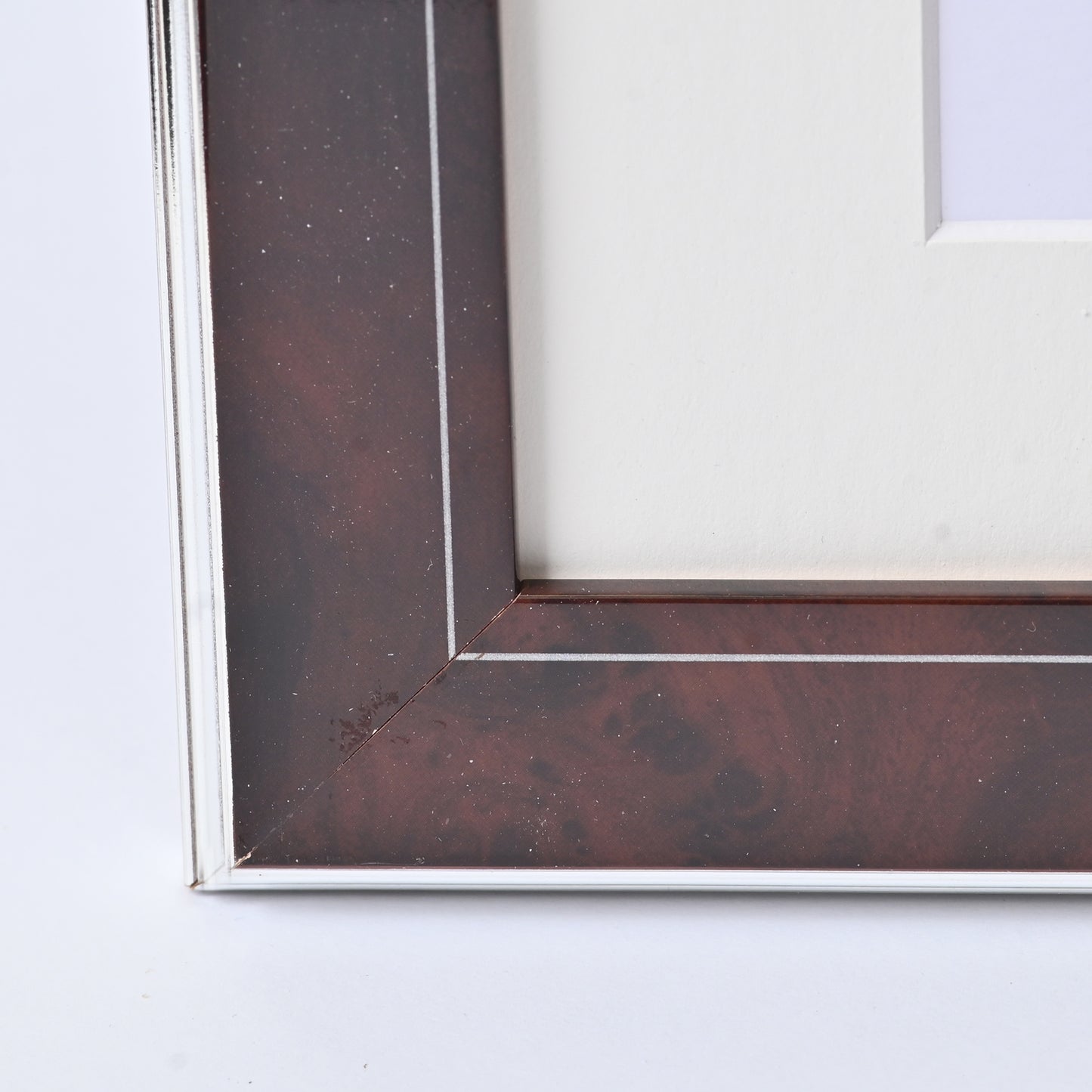 Dark Walnut Burl With Silver Line And Back