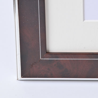 Dark Walnut Burl With Silver Line And Back