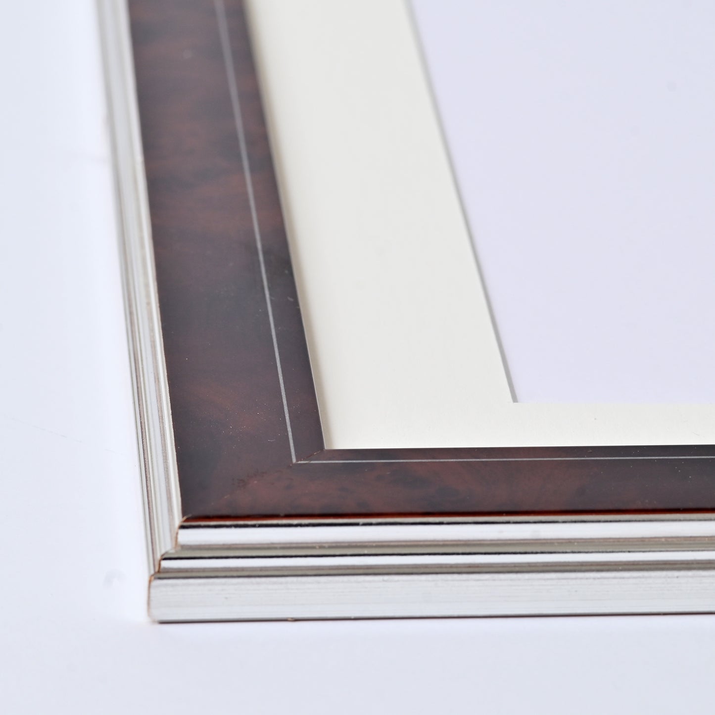 Dark Walnut Burl With Silver Line And Back