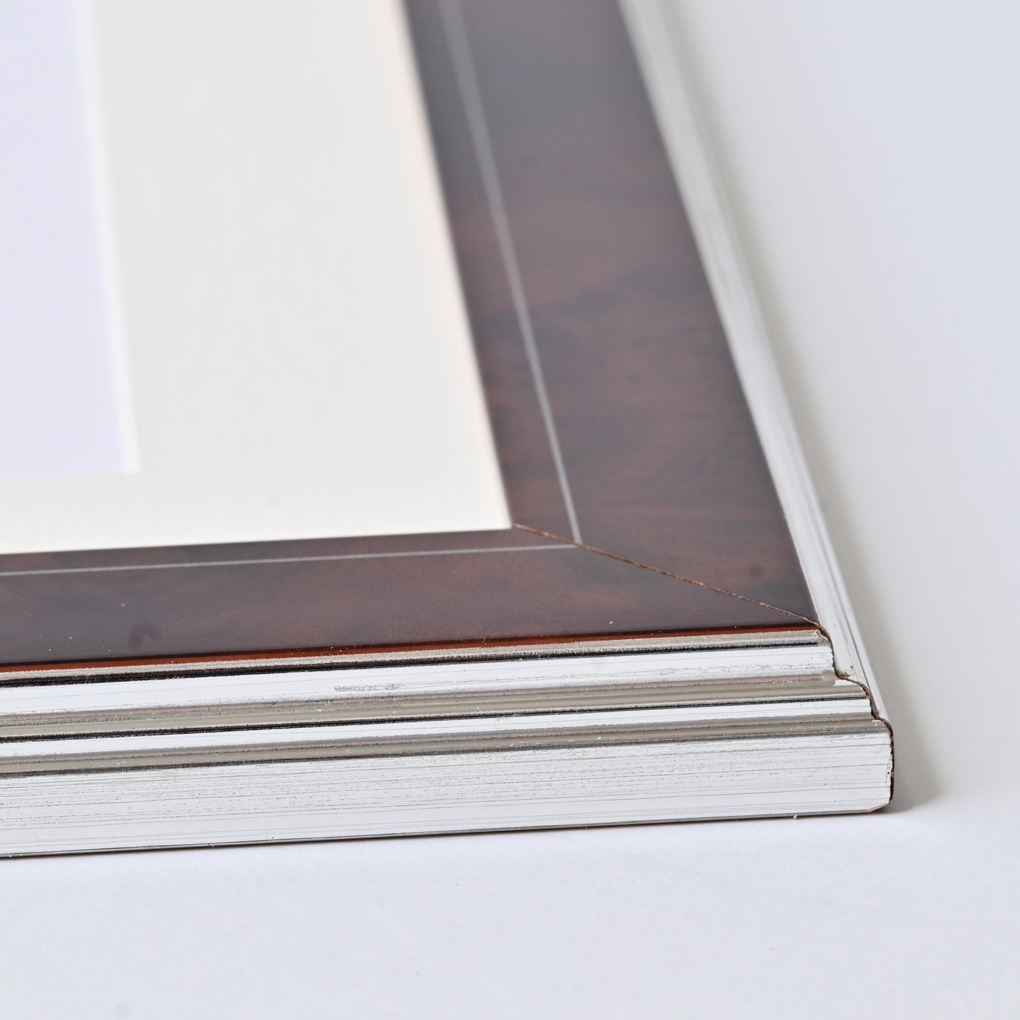 Dark Walnut Burl With Silver Line And Back