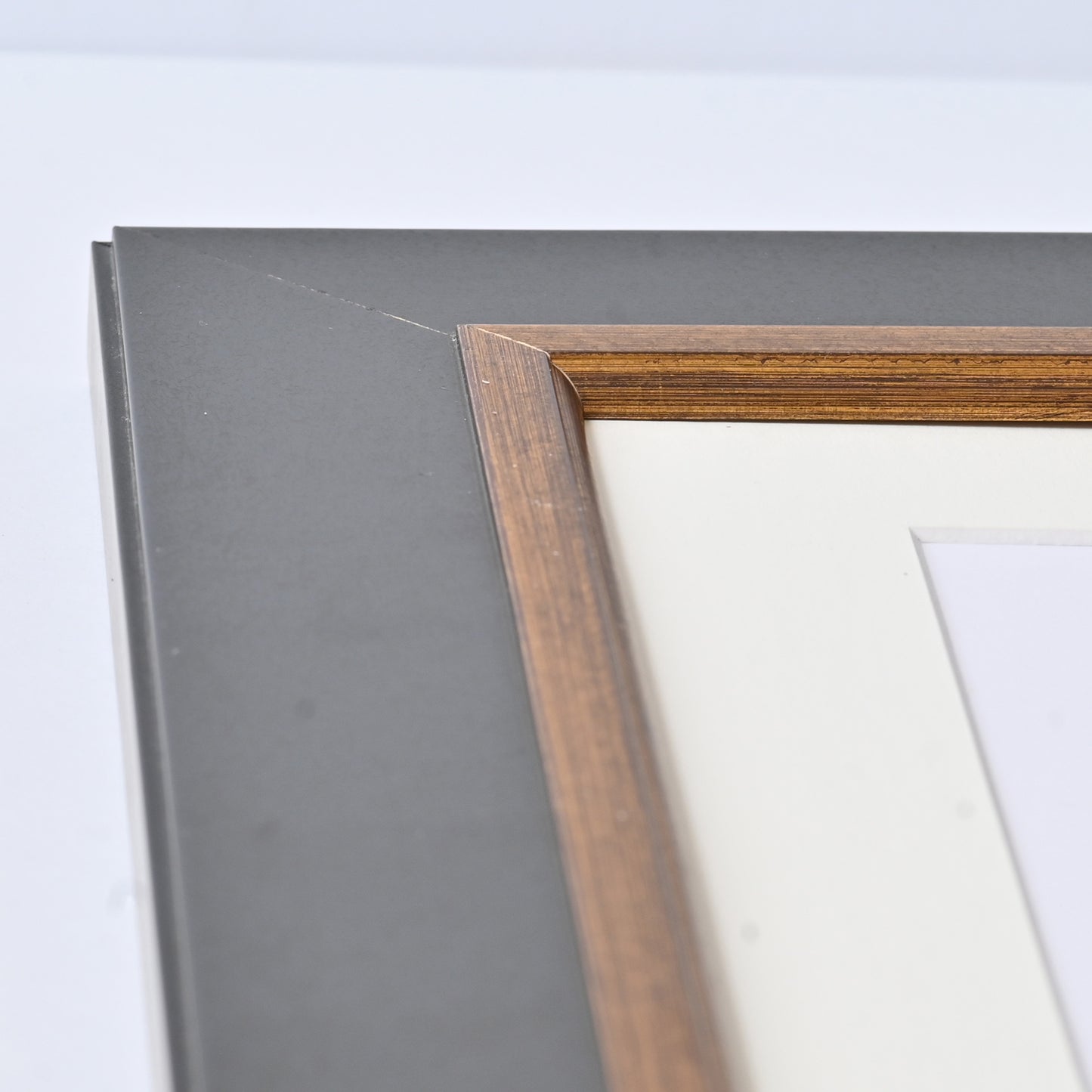 Satin Black Finish With Raised Brushed Gold Lip