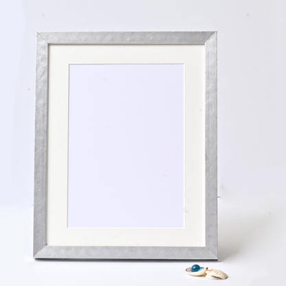 Distressed Aluminum Veneer Picture Frame - Any Size Available