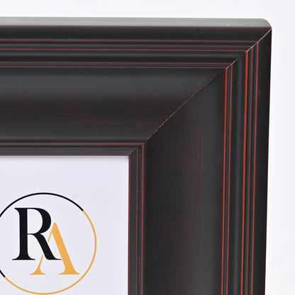 5"X7" WIDE LARGE Dark Mahogany Stain On Traditional Profile With Rubbed Edges