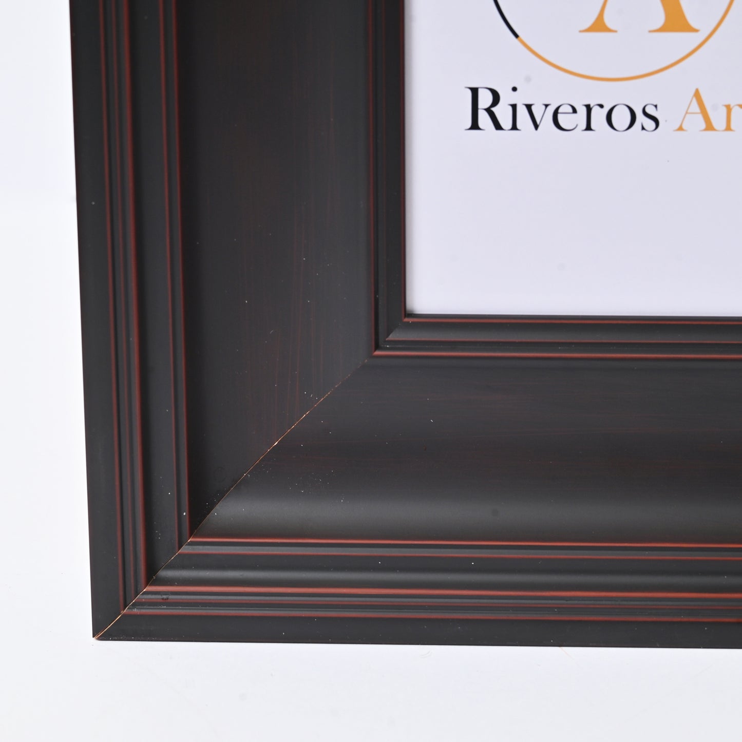 5"X7" WIDE LARGE Dark Mahogany Stain On Traditional Profile With Rubbed Edges
