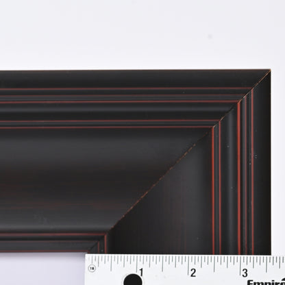 5"X7" WIDE LARGE Dark Mahogany Stain On Traditional Profile With Rubbed Edges