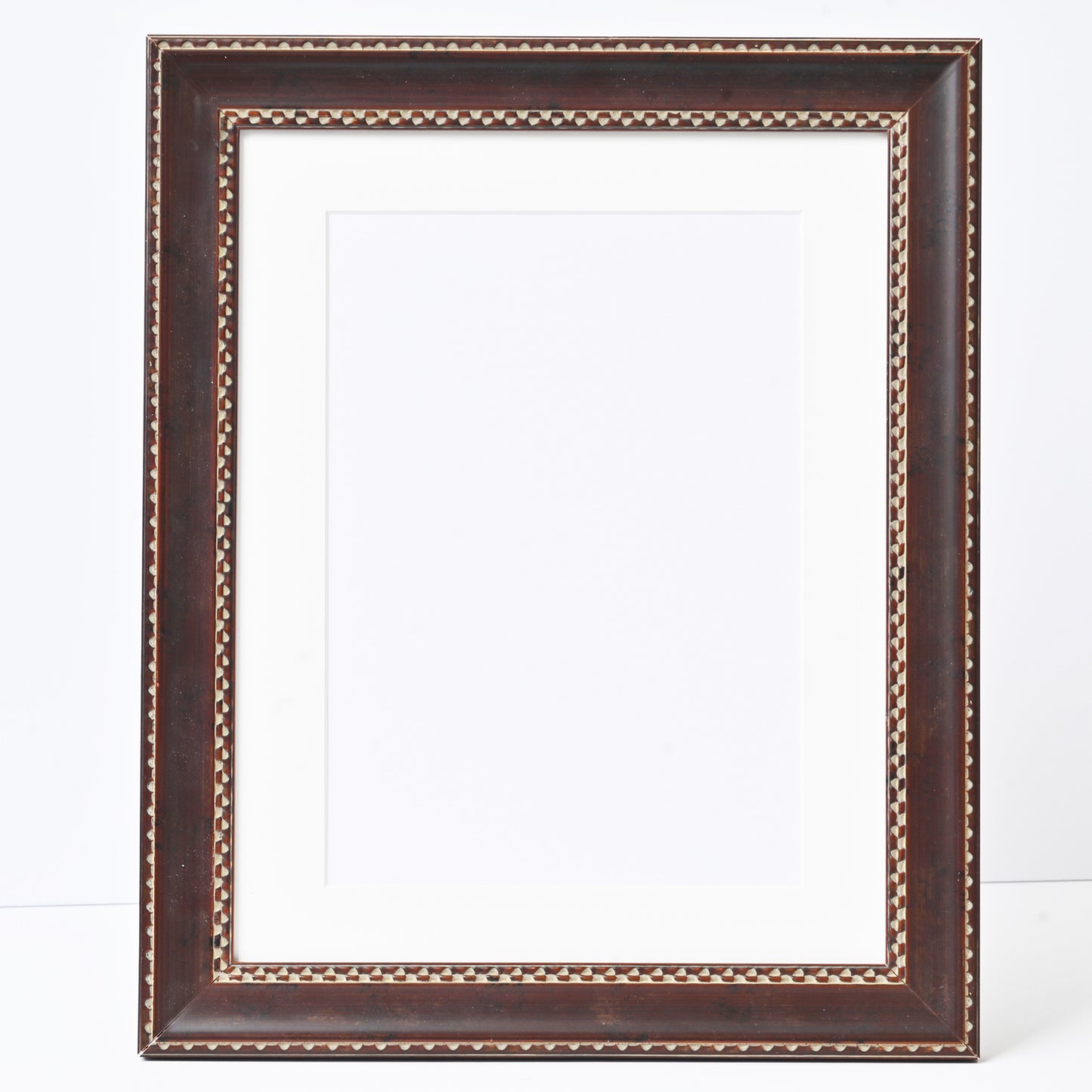 Mahogany Colour Frame With Repeating Checker Pattern