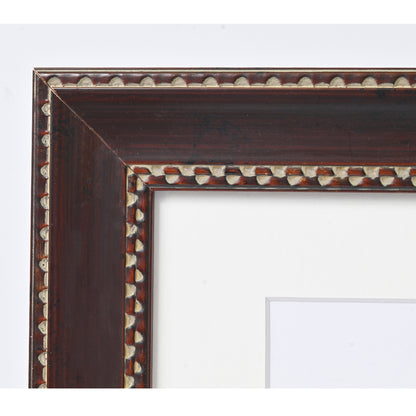 Mahogany Colour Frame With Repeating Checker Pattern