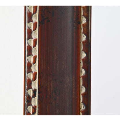 Mahogany Colour Frame With Repeating Checker Pattern