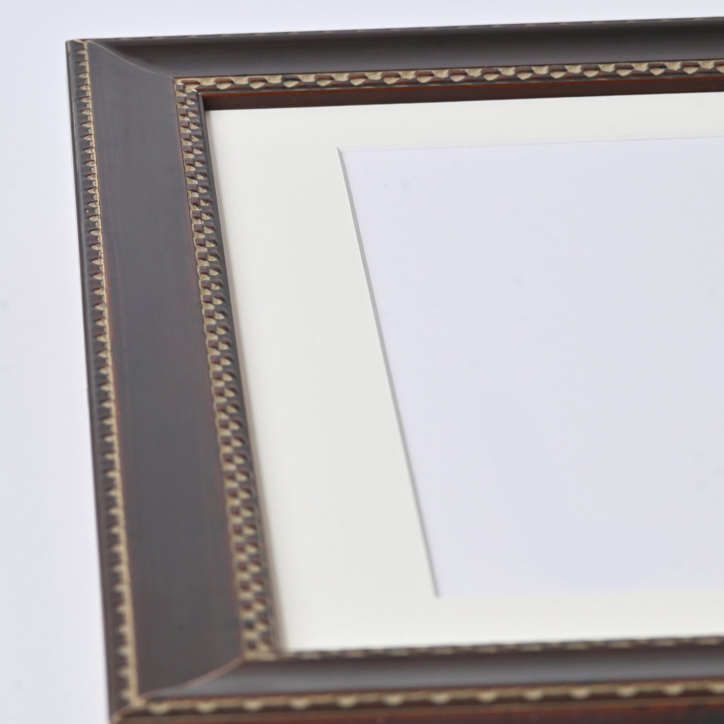 Mahogany Colour Frame With Repeating Checker Pattern