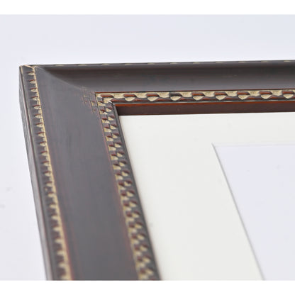 Mahogany Colour Frame With Repeating Checker Pattern