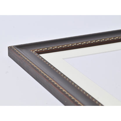 Mahogany Colour Frame With Repeating Checker Pattern