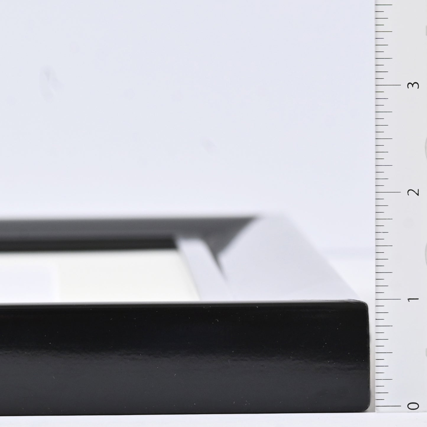 Black Stain With Lacquer Finish On Raised lip Profile