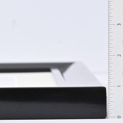 Black Stain With Lacquer Finish On Raised lip Profile